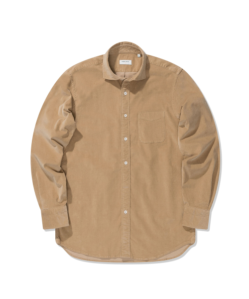 PRODESHIRT（プロデシャツ）の「[レギュラー] フィレンツェ ワイド コーデュロイシャツ (ベージュ)（シャツ/ブラウス・メンズ・その他・MEDIUM/LARGE/X-LARGE）」の2枚目の写真