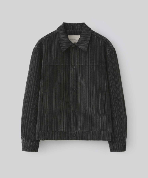 FABREGAT(ファブレガ)の「レイヤーコーデュロイトラッカージャケット(ブラック)(デニムジャケット・レディース・その他・2/3)」の1枚目の写真