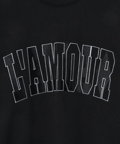Diamond Layla（ダイアモンドレイラ）の「LAMOUR Big Embroidery Stitch Sweatshirt T87  Black（スウェット・レディース・その他・LARGE/MEDIUM/X-LARGE）」の5枚目の写真