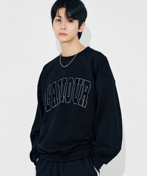 Diamond Layla（ダイアモンドレイラ）の「LAMOUR Big Embroidery Stitch Sweatshirt T87  Black（スウェット・レディース・その他・LARGE/MEDIUM/X-LARGE）」の8枚目の写真