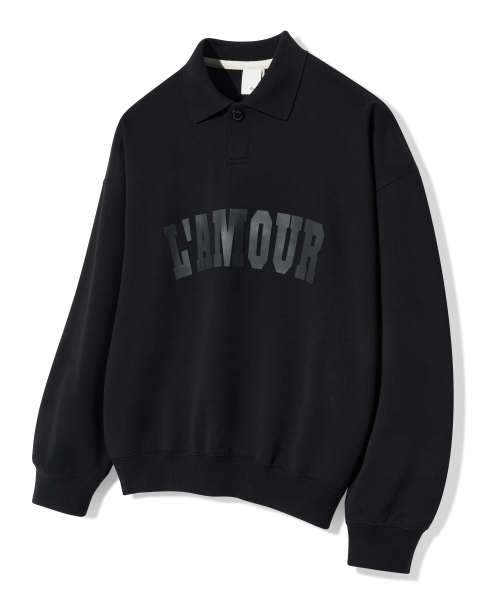 Diamond Layla(ダイアモンドレイラ)の「LAMOUR Matte Printing PK Sweatshirt T86 Black(ポロシャツ・レディース・その他・LARGE/MEDIUM)」の3枚目の写真