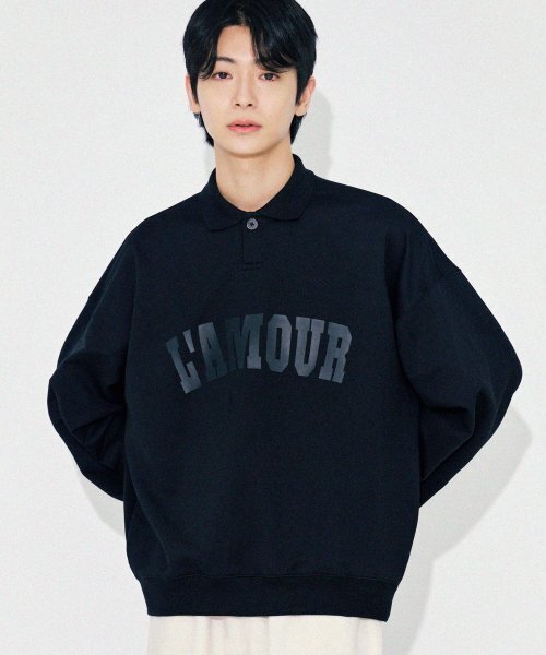 Diamond Layla(ダイアモンドレイラ)の「LAMOUR Matte Printing PK Sweatshirt T86 Black(ポロシャツ・レディース・その他・LARGE/MEDIUM)」の8枚目の写真
