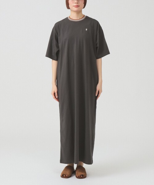 GYMPHLEX（ジムフレックス）の「【別注】Gymphlex / クルーネック カットソー ワンピース（ワンピース・レディース・ネイビー/チャコールグレー・14）」の7枚目の写真