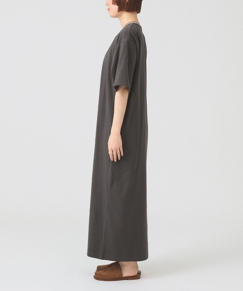 GYMPHLEX（ジムフレックス）の「【別注】Gymphlex / クルーネック カットソー ワンピース（ワンピース・レディース・ネイビー/チャコールグレー・14）」の8枚目の写真