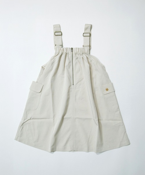 MAKE YOUR DAY（メイクユアデイ）の「ジャンパースカート■80～140cm（ジャンパースカート・キッズ・ベージュ/チャコールグレー/アイボリー・80/90/100/110/120/130/140）」の6枚目の写真