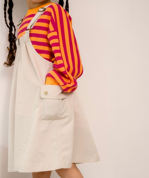 MAKE YOUR DAY（メイクユアデイ）の「ジャンパースカート■80～140cm（ジャンパースカート・キッズ・ベージュ/チャコールグレー/アイボリー・80/90/100/110/120/130/140）」の13枚目の写真