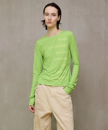 Logo Sheer Top/ロゴタイポスキューバトップ