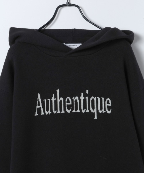 JEANASIS（ジーナシス）の「Wフェイスロゴフードワンピース/634626（ワンピース・レディース・ネイビー/ブラック/グレー・FREE）」の5枚目の写真