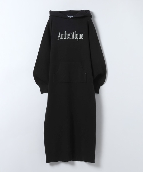 JEANASIS（ジーナシス）の「Wフェイスロゴフードワンピース/634626（ワンピース・レディース・ネイビー/ブラック/グレー・FREE）」の17枚目の写真