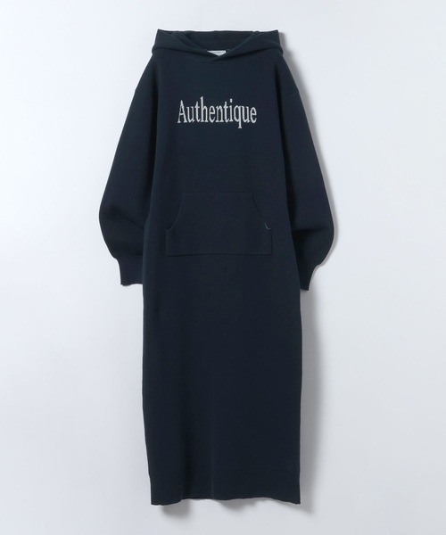 JEANASIS（ジーナシス）の「Wフェイスロゴフードワンピース/634626（ワンピース・レディース・ネイビー/ブラック/グレー・FREE）」の18枚目の写真