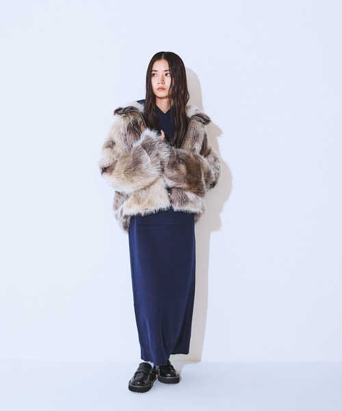 JEANASIS（ジーナシス）の「Wフェイスロゴフードワンピース/634626（ワンピース・レディース・ネイビー/ブラック/グレー・FREE）」の15枚目の写真