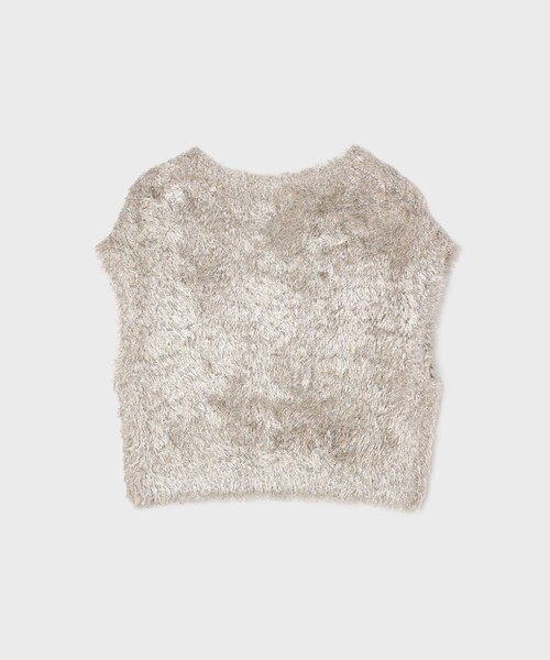 グレースコンチネンタル　ラメ　フェザーベスト ラメフェザーベスト / GRACE CONTINENTAL | GRACE CONTINENTAL