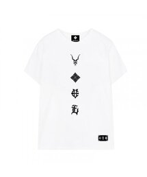 EV 4 エンブレム オーバーサイズ 半袖Tシャツ (ホワイト)