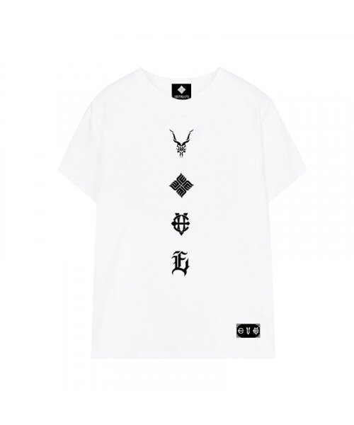 EIGHTVOLUME(エイトボリューム)の「EV 4 エンブレム オーバーサイズ 半袖Tシャツ (ホワイト)(Tシャツ/カットソー・メンズ・その他・MEDIUM/LARGE)」の1枚目の写真
