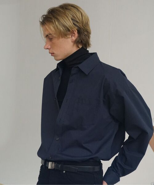 ERA(エラ)の「ユニセックス ERA クラシック シャツ - ディープネイビー(シャツ/ブラウス・レディース・その他・SMALL/MEDIUM/LARGE)」の11枚目の写真