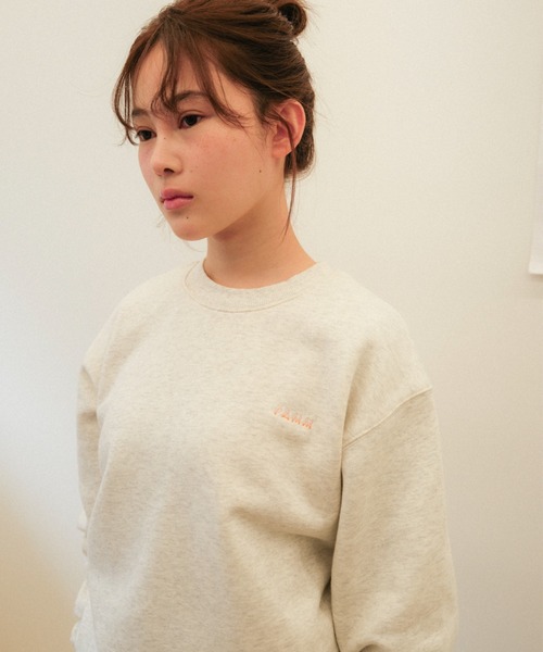 PAMM(パム)の「睡眠状態のスウェット(スウェット・レディース・杢グレー/アイボリー・2/3)」の6枚目の写真