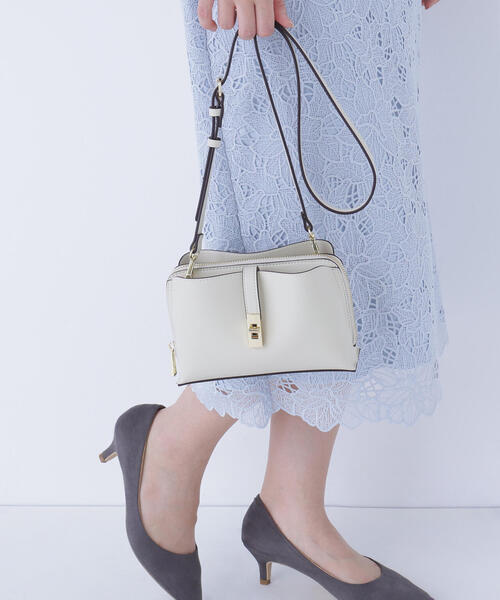 NATURAL BEAUTY BASIC（ナチュラルビューティーベーシック）の「◇ライトウォレットショルダーバッグ（ショルダーバッグ・レディース・オフホワイト/ブラウン/グレー/ブラック・ﾌﾘ-）」の19枚目の写真