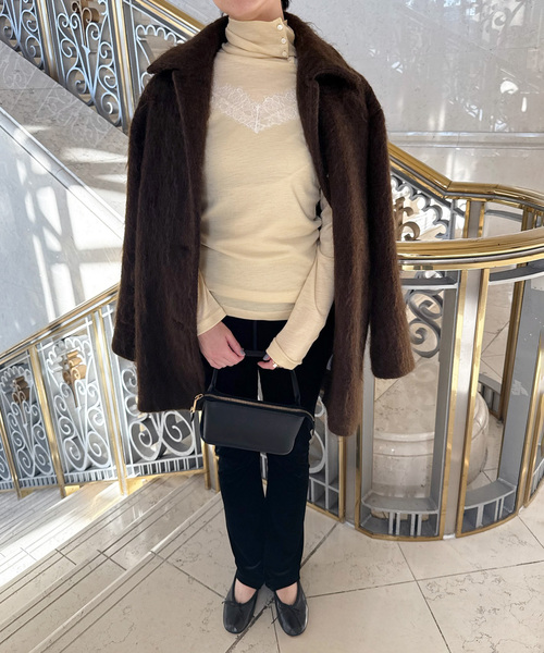 EDIT. FOR LULU(エディットフォールル)の「Superior Turtleneck(Tシャツ/カットソー・レディース・ホワイト/イエロー・FREE)」の12枚目の写真