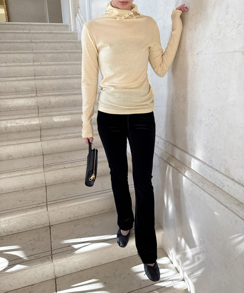 EDIT. FOR LULU(エディットフォールル)の「Superior Turtleneck(Tシャツ/カットソー・レディース・ホワイト/イエロー・FREE)」の16枚目の写真