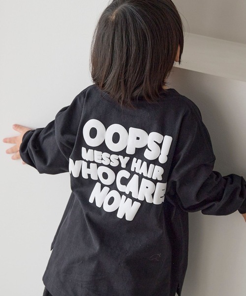 LOWRYS FARM(ローリーズファーム)の「アソートプリントロンT 636470(Tシャツ/カットソー・キッズ・オフホワイト/グレー/ピンク/ブラック・140cm/130cm/120cm/110cm/150cm)」の3枚目の写真