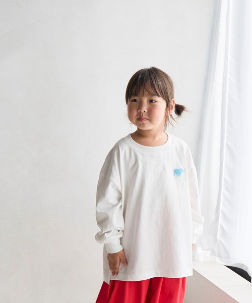 LOWRYS FARM(ローリーズファーム)の「アソートプリントロンT 636470(Tシャツ/カットソー・キッズ・オフホワイト/グレー/ピンク/ブラック・140cm/130cm/120cm/110cm/150cm)」の8枚目の写真