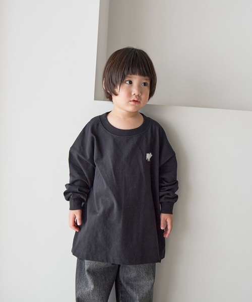 LOWRYS FARM(ローリーズファーム)の「アソートプリントロンT 636470(Tシャツ/カットソー・キッズ・オフホワイト/グレー/ピンク/ブラック・140cm/130cm/120cm/110cm/150cm)」の14枚目の写真