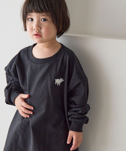 LOWRYS FARM(ローリーズファーム)の「アソートプリントロンT 636470(Tシャツ/カットソー・キッズ・オフホワイト/グレー/ピンク/ブラック・140cm/130cm/120cm/110cm/150cm)」の15枚目の写真