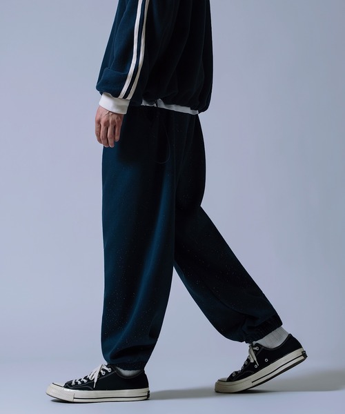 NULL（ヌル）の「【nl】【Unisex】ラメ裏起毛 スウェットパンツ（スウェットパンツ・メンズ・ブラック/ネイビー/ブラウン・MEDIUM/LARGE）」の14枚目の写真