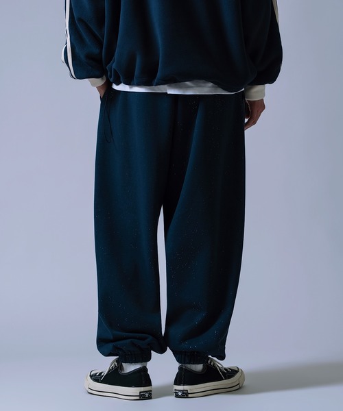 NULL（ヌル）の「【nl】【Unisex】ラメ裏起毛 スウェットパンツ（スウェットパンツ・メンズ・ブラック/ネイビー/ブラウン・MEDIUM/LARGE）」の15枚目の写真