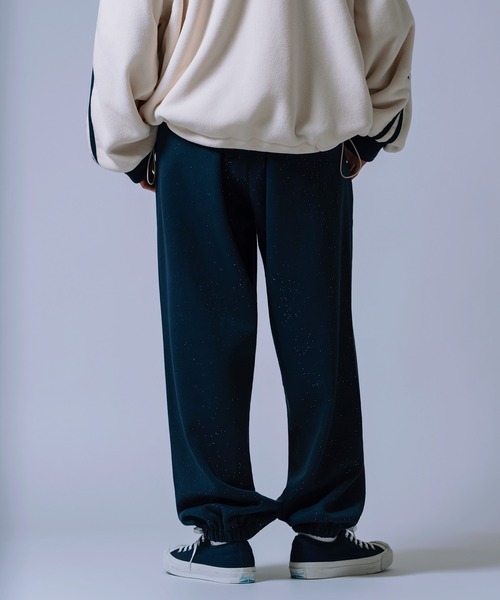 NULL（ヌル）の「【nl】【Unisex】ラメ裏起毛 スウェットパンツ（スウェットパンツ・メンズ・ブラック/ネイビー/ブラウン・MEDIUM/LARGE）」の18枚目の写真
