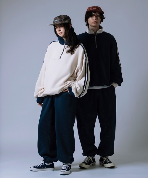 NULL（ヌル）の「【nl】【Unisex】ラメ裏起毛 スウェットパンツ（スウェットパンツ・メンズ・ブラック/ネイビー/ブラウン・MEDIUM/LARGE）」の19枚目の写真