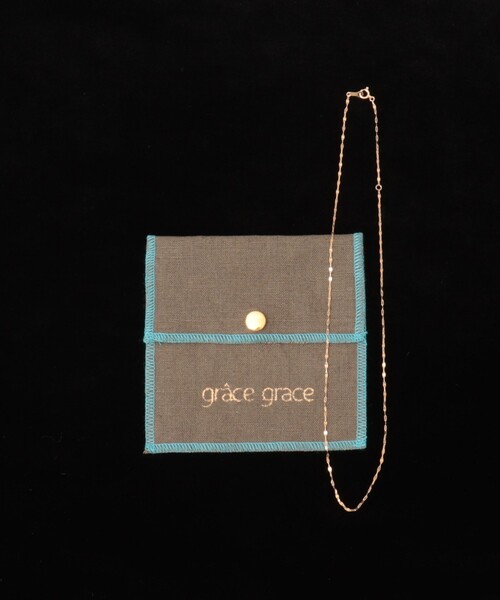 grace grace (グラスグラス)の「【grace grace/グラスグラス】10Kペタルチェーンショートネックレス(40cm )(ネックレス・レディース・ゴールド・FREE)」の8枚目の写真