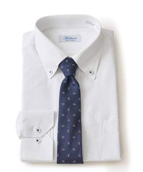 TETE HOMME(テットオム)の「形態安定 カラードビーシャツ / ボタンダウンシャツ(ビジネスシャツ・メンズ・グレー/ブルー/ホワイト系2/サックスブルー/ホワイト/ネイビー・MEDIUM/LARGE/X-LARGE)」の2枚目の写真
