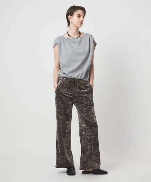 ASTRAET（アストラット）の「＜ASTRAET＞ベロア トラックパンツ（その他パンツ・レディース・ダークグレー/ライトグレー・FREE）」の5枚目の写真