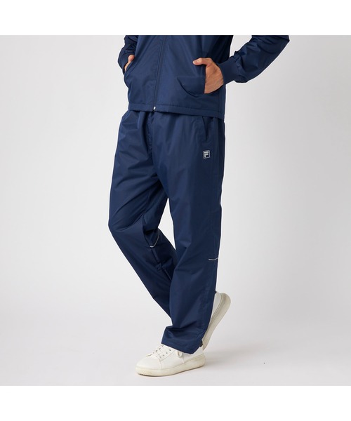 FILA(フィラ)の「FILA フィラ スポーツ ライトリップ 裏フリース ハイブリット ウィンドブレーカー ロングパンツ(その他パンツ・メンズ・ブラック/チャコールグレー/ネイビー・M/LL/L)」の1枚目の写真