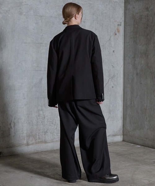 SERACE(セラス)の「【SERACE】Loose drape silver button double tailored jacket / ルーズドレープシルバーボタンダブルテーラードジャケット(テーラードジャケット・メンズ・ライトグレー/ブラック・L/M/S)」の17枚目の写真