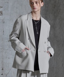 SERACE（セラス）の「【SERACE】Loose drape silver button double tailored jacket / ルーズドレープシルバーボタンダブルテーラードジャケット（テーラードジャケット）」