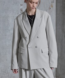 SERACE's "[SERACE] Loose drape silver button double tailored jacket / Loose drape silver button double tailored jacket (tailored jacket)"