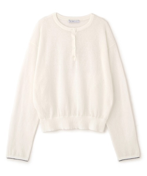 先行予約】ヘンリーネックシアーニットプルオーバー（ニット/セーター