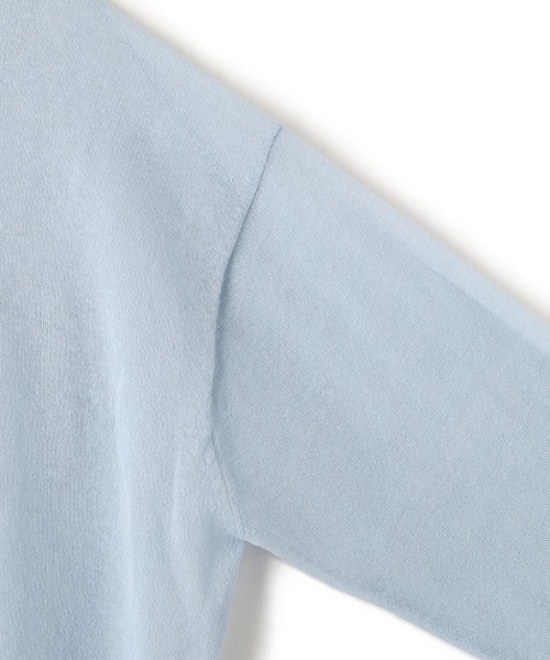ETRE TOKYO(エトレトウキョウ)の「ヘンリーネックシアーニットプルオーバー(ニット/セーター・レディース・ネイビー/ホワイト/ライトブルー・FREE)」の19枚目の写真