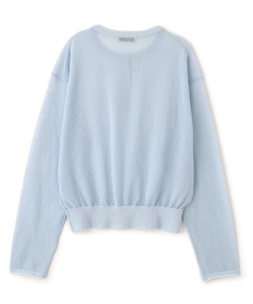 ETRE TOKYO(エトレトウキョウ)の「ヘンリーネックシアーニットプルオーバー(ニット/セーター・レディース・ネイビー/ホワイト/ライトブルー・FREE)」の17枚目の写真