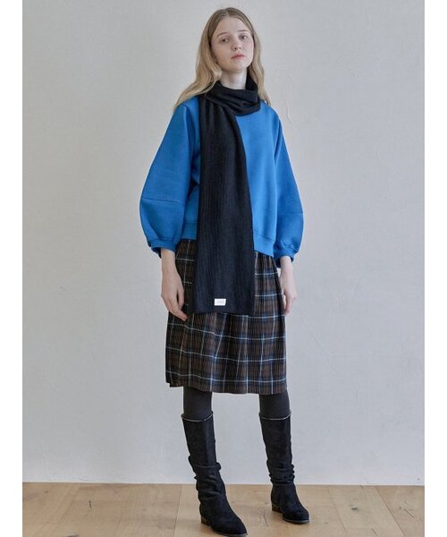 AVANT-G(アバン)の「Tartan Check Pleated Midi Skirt - BROWN(スカート・レディース・その他・FREE)」の3枚目の写真