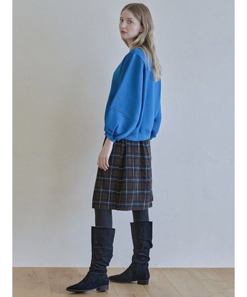 AVANT-G(アバン)の「Tartan Check Pleated Midi Skirt - BROWN(スカート・レディース・その他・FREE)」の4枚目の写真