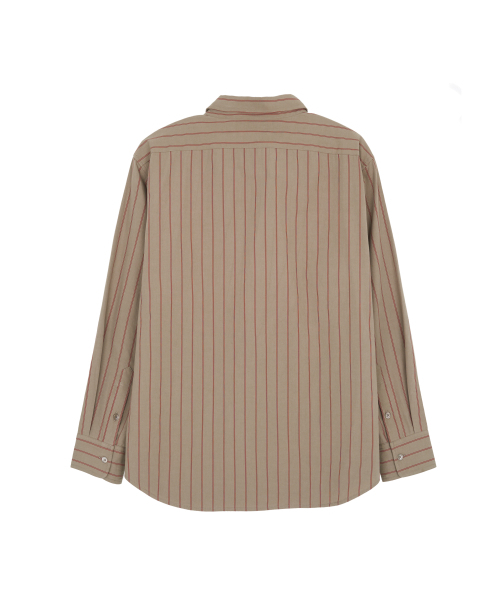 MATISSE THE CURATOR(マティスザキュレーター)の「ワンポケットストライプシャツモカレッド(シャツ/ブラウス・メンズ・その他・1/2/3)」の2枚目の写真