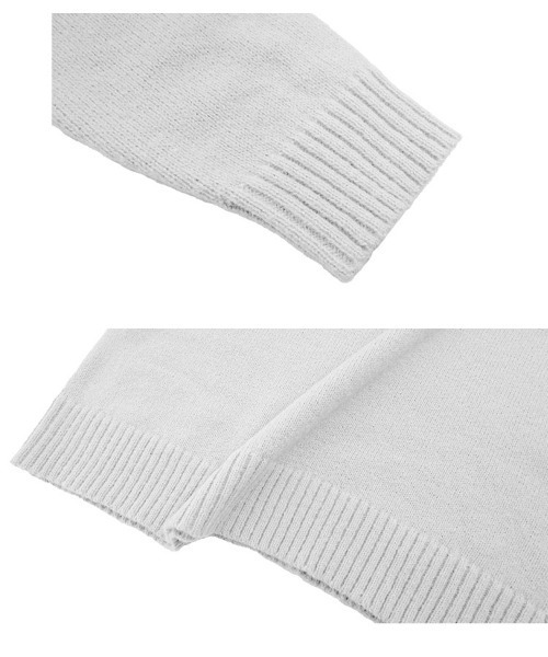 KOBE LETTUCE(コウベレタス)の「フロントジップカラーニットワンピース(ワンピース・レディース・グレー/ネイビー/ブラック・M)」の18枚目の写真