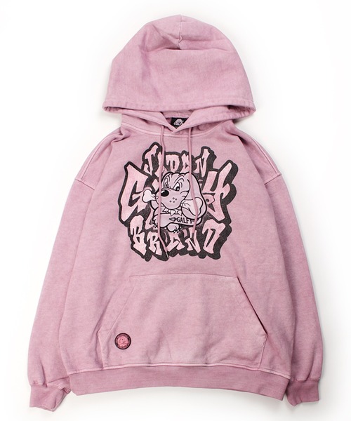 GALFY(ガルフィー)の「【GALFY/ガルフィー】さらっとグラフィティ染め染めパーカー(パーカー・メンズ・ピンク/ブラック/パープル・L/XL/M)」の8枚目の写真