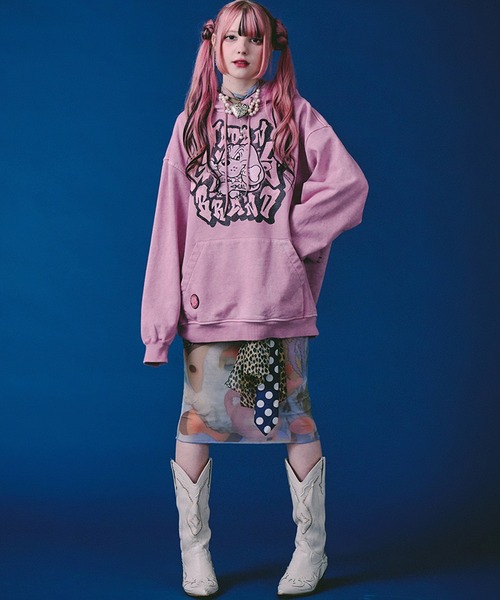 GALFY(ガルフィー)の「【GALFY/ガルフィー】さらっとグラフィティ染め染めパーカー(パーカー・メンズ・ピンク/ブラック/パープル・L/XL/M)」の17枚目の写真