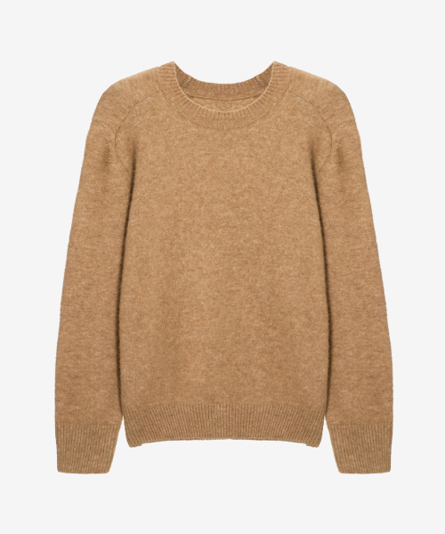 MINDBRIDGE（マインドブリッジ）の「[COUTURE]プレミアムアルパカセミオーバーフィットニット - 3カラー（ニット/セーター・メンズ・ネイビー/オレンジ/ブルー・100/110/95/105）」の9枚目の写真