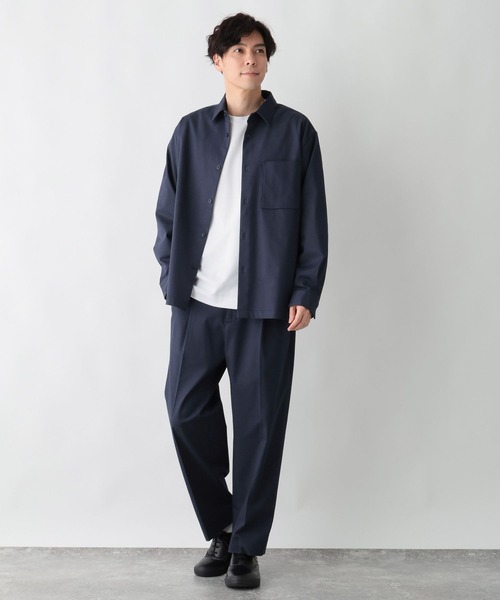 GLOBAL WORK（グローバルワーク）の「アーバンデニムシャツ/601066（シャツ/ブラウス・メンズ・ダークブルー/ダークネイビー・MEDIUM/SMALL/X-LARGE/LARGE）」の17枚目の写真