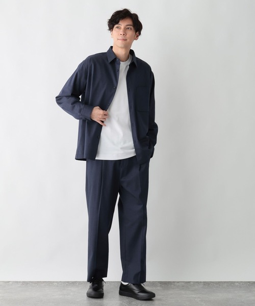 GLOBAL WORK（グローバルワーク）の「アーバンデニムシャツ/601066（シャツ/ブラウス・メンズ・ダークブルー/ダークネイビー・MEDIUM/SMALL/X-LARGE/LARGE）」の18枚目の写真